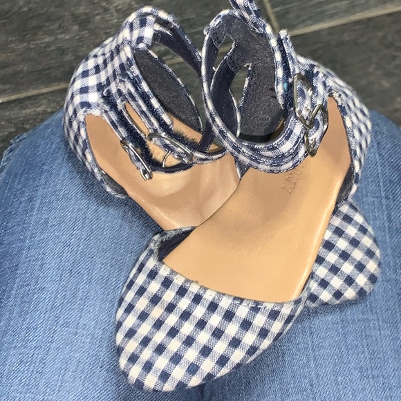 Old Navy Gingham Spring/ Summer Double Velcro Closure Shoes - Picture 4 of 9